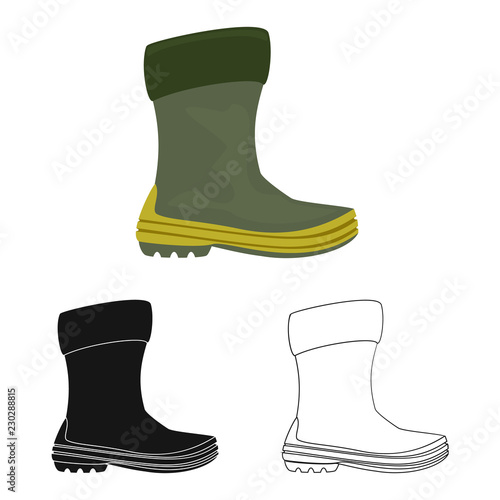 Vector design of shoe and footwear sign. Collection of shoe and foot vector icon for stock.