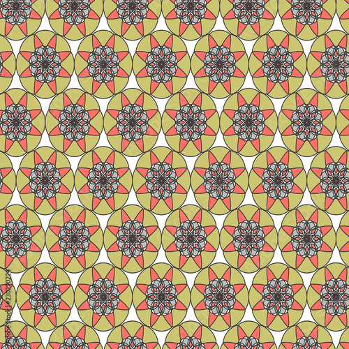 Decorative abstract ornamental pattern