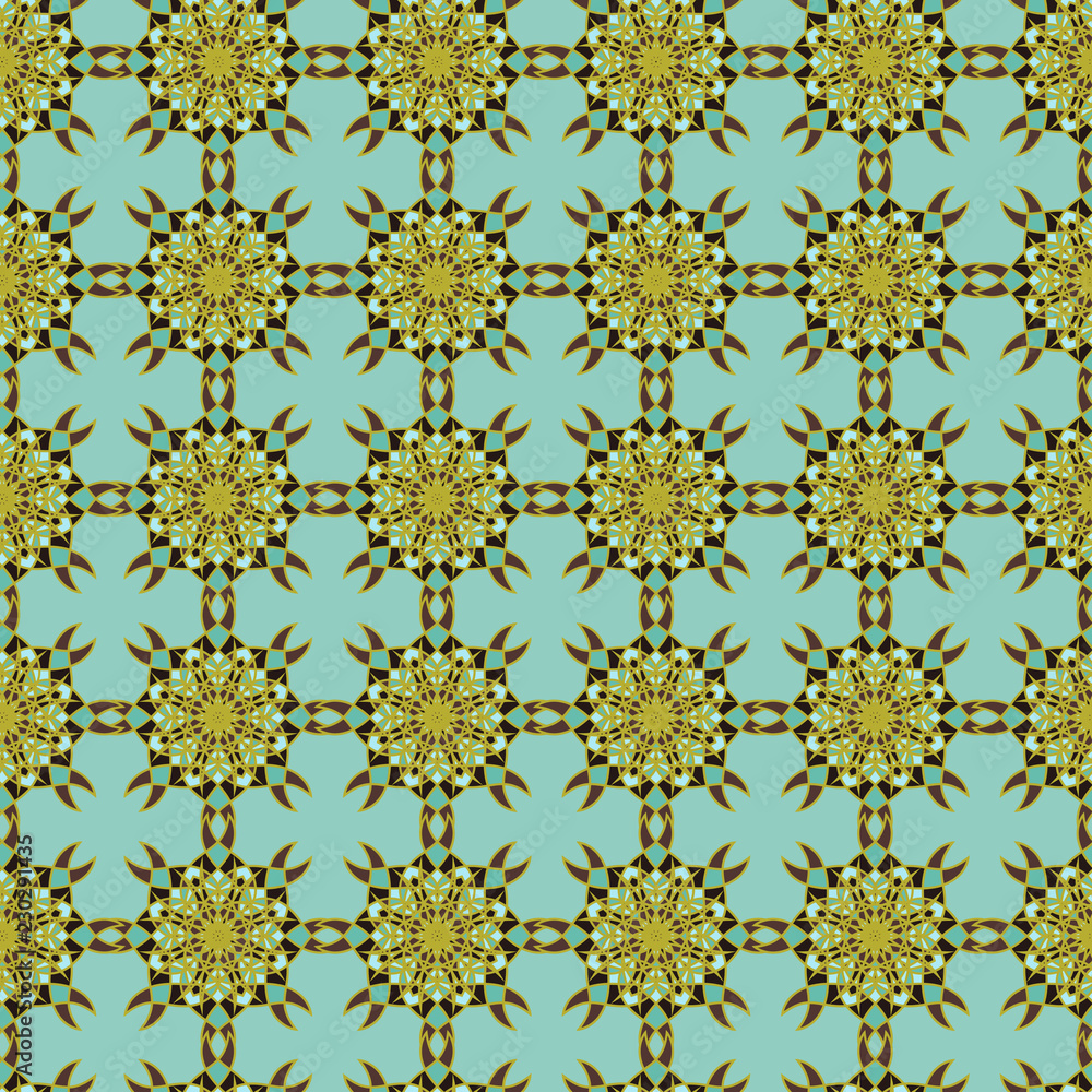 Abstract seamless ornate pattern