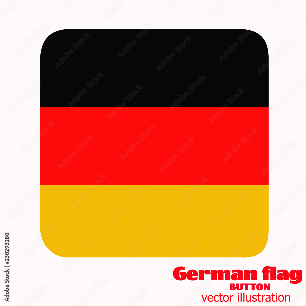 Button with flag of Germany. Vector. Button with flag of Germany. Vector.