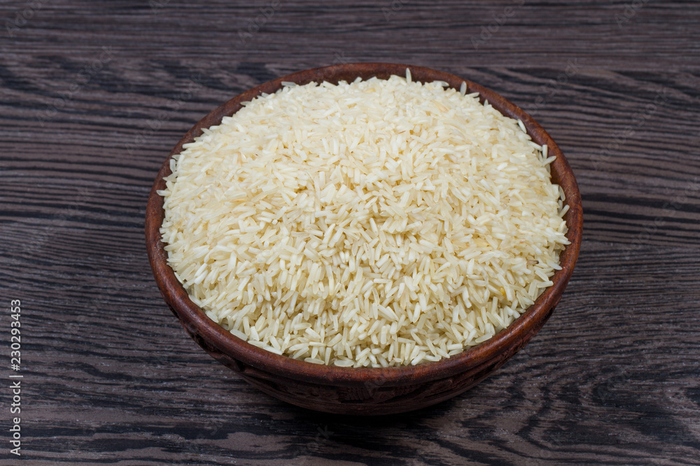 indian basmati rice isolated on texture background. indian basmati rice isolated on texture background.