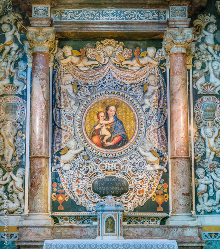 Altar of the Purity in the Church of San Giuseppe dei Teatini in Palermo. Sicily  southern Italy.
