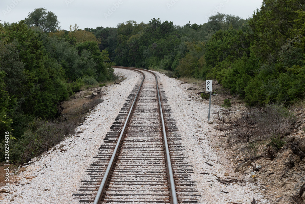 Railroad Tracks on the Way to Burnet Texas