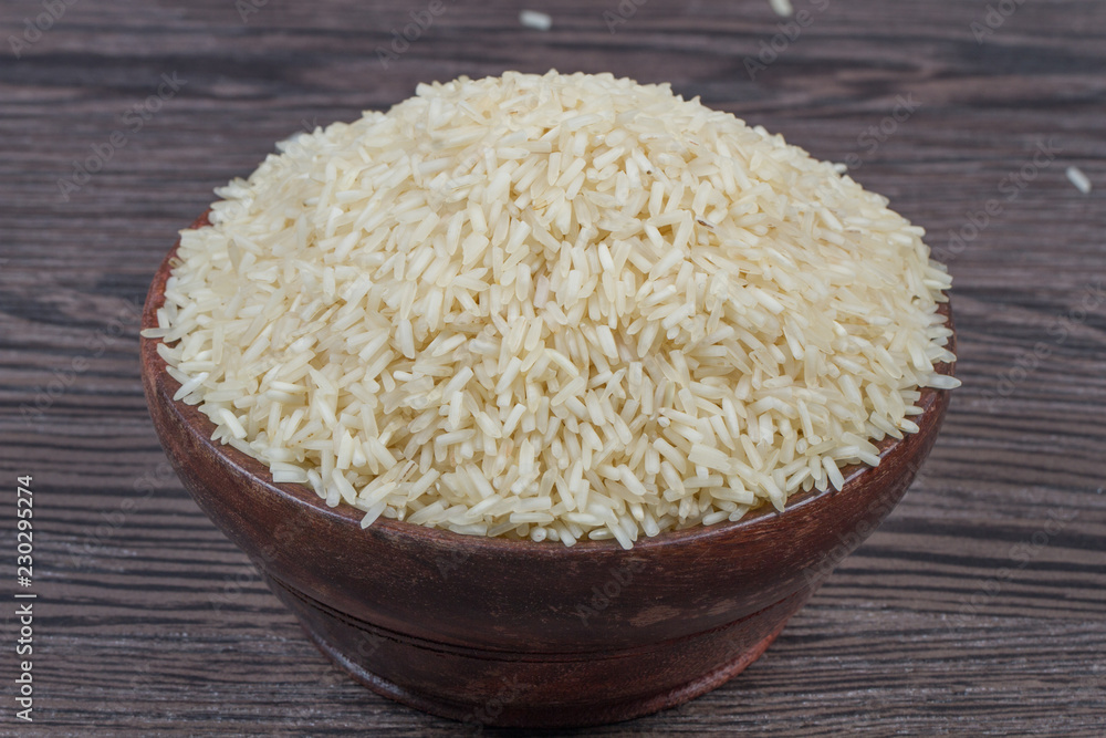 indian basmati rice isolated on texture background. indian basmati rice isolated on texture background.