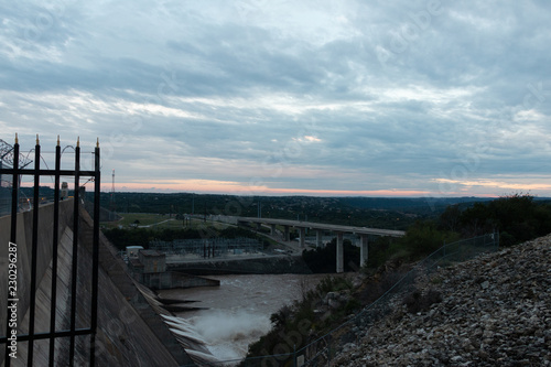 Views of Mansfield Dam at Sunset after the Rain © Melanie