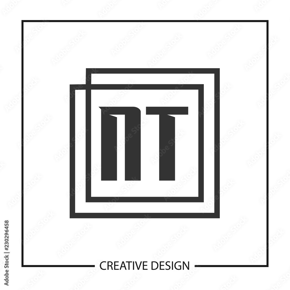 Initial NT Letter Logo Template Design Initial NT Letter Logo Template Design