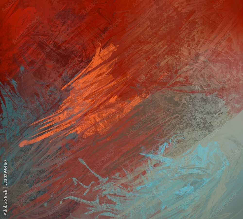 Naklejka premium Abstract canvas. Handmade painting.
