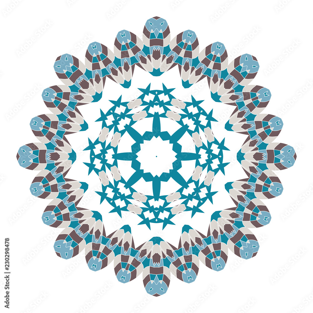 Mandala. Ethnicity round ornament. Ethnic style. Elements for invitation cards, brochures, covers. Oriental circular pattern. Arabic, Islamic, moroccan, asian, indian native african motifs.
Mandala. Ethnicity round ornament. Ethnic style. Elements for invitation cards, brochures, covers. Oriental circular pattern. Arabic, Islamic, moroccan, asian, indian native african motifs.