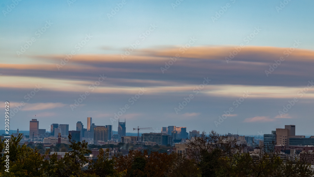 View of Nashville TN Skyline