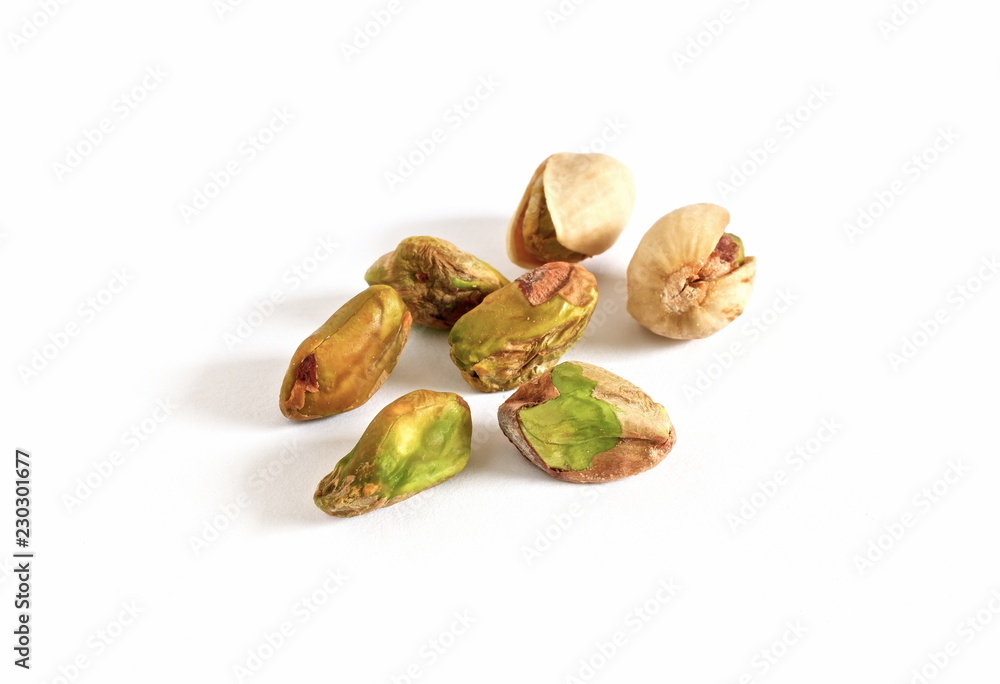 pistachio nuts isolated on white background pistachio nuts isolated on white background
