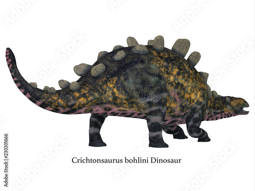 Crichtonsaurus Dinosaur Tail with Font © Catmando