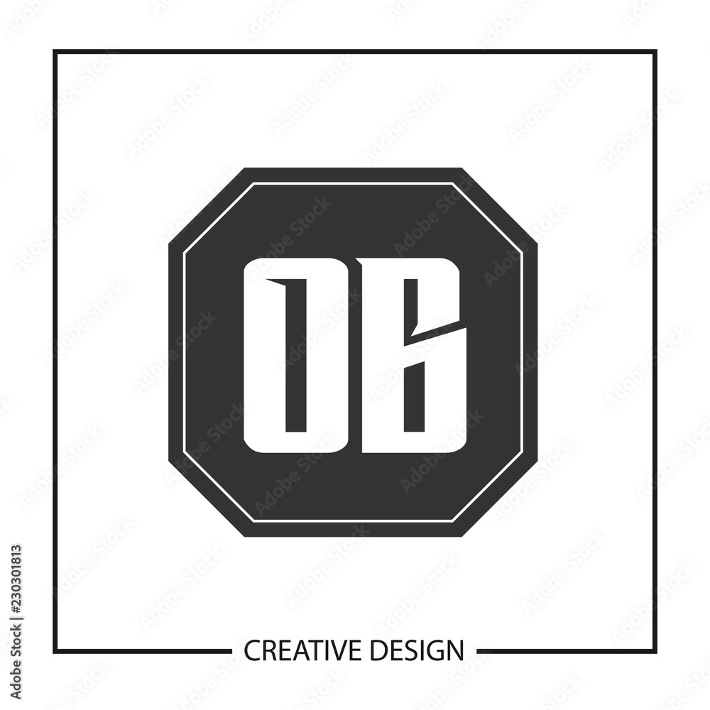 Initial OB Letter Logo Template Design Initial OB Letter Logo Template Design