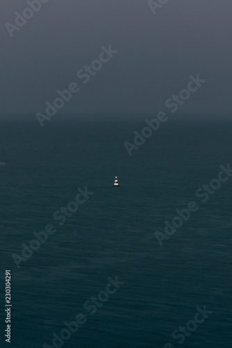 buoy in river at the rainy day © seva_blsv
