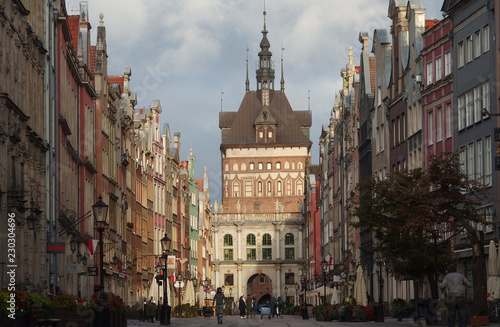 Polska, Gdańsk - ulica Długa i Złota Brama