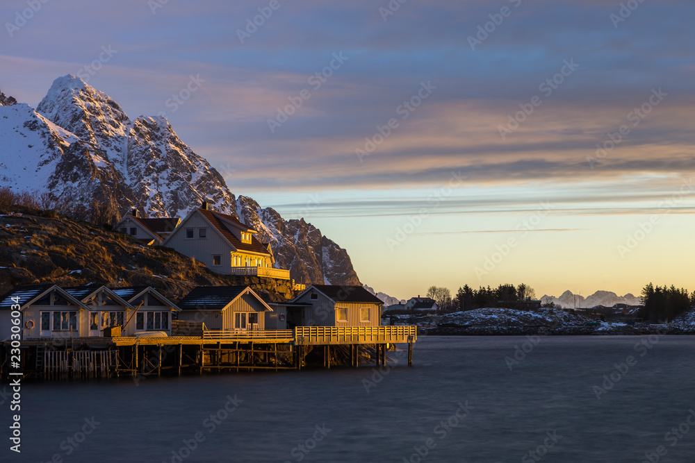 Fotografie Sunrise in Henningsvær