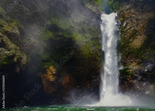 Waterfall in a jungle  Batad Philippines