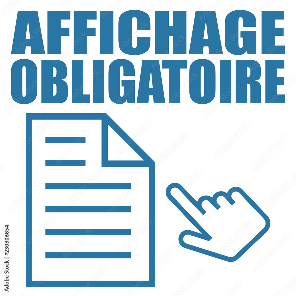 Logo affichage obligatoire. Logo affichage obligatoire.