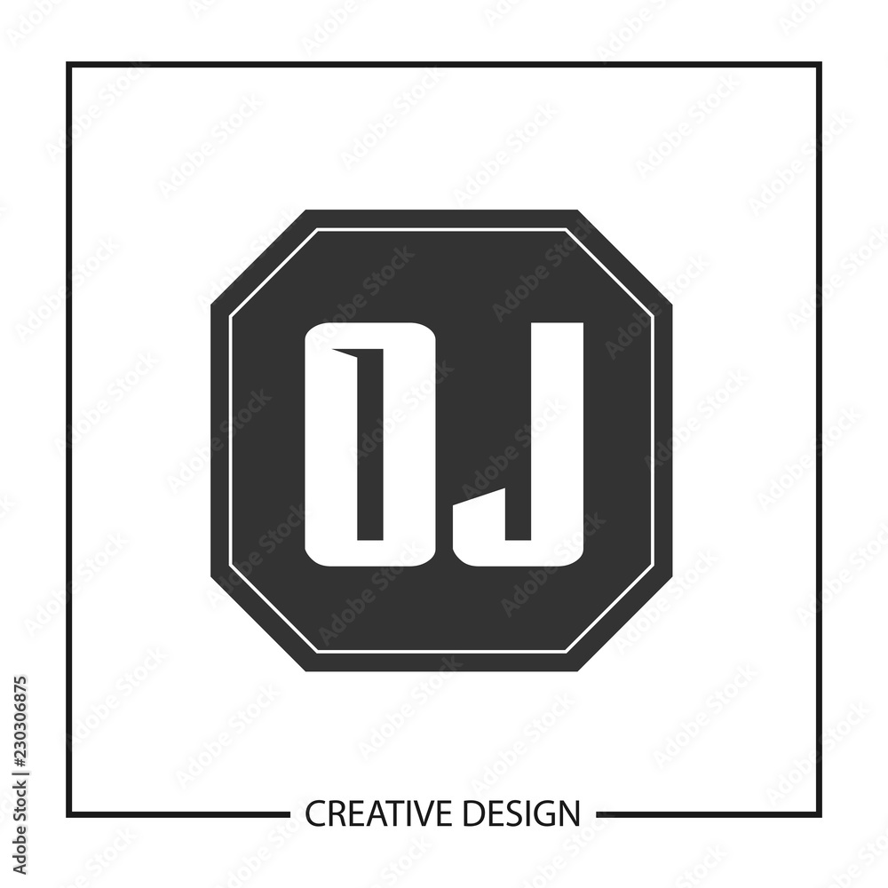 Initial OJ Letter Logo Template Design Initial OJ Letter Logo Template Design