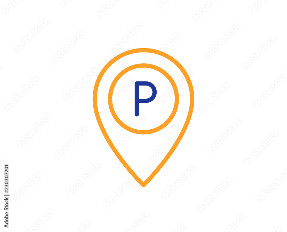Parking line icon Parking line icon