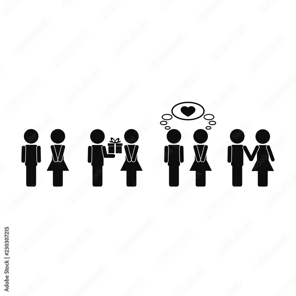 man and woman icon vector illustration EPS 10 man and woman icon vector illustration EPS 10