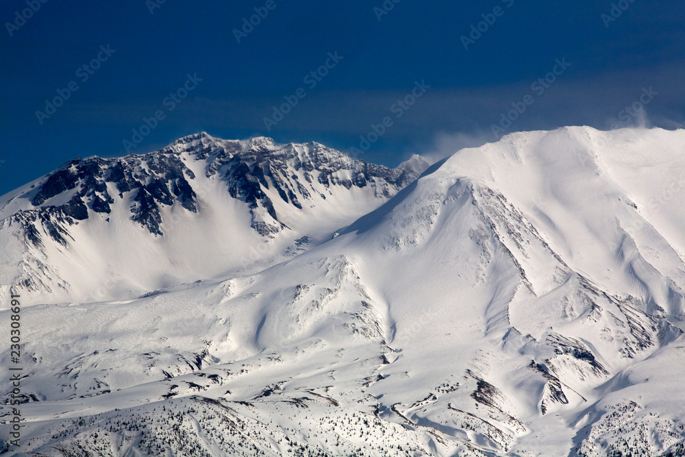 mountains in winter