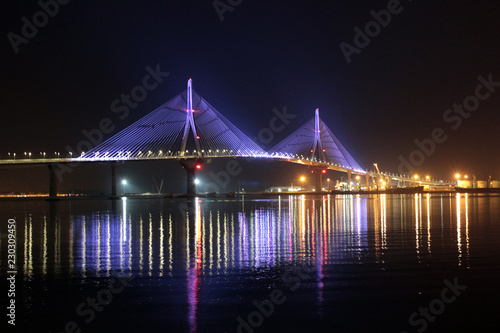 Die Brücke puente de la constitución in Cádiz