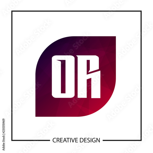 Initial OR Letter Logo Template Design © Scooby