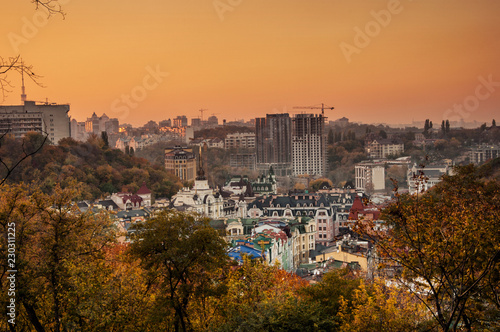 Kyiv Podil cityscape