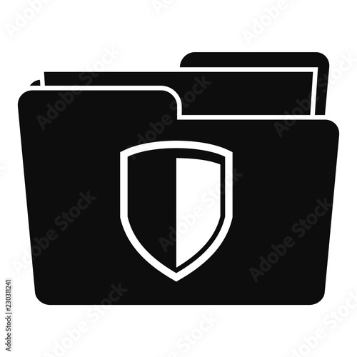 Free Download Protected folder icon. Simple illustration of protected folder vector icon for web design isolated on white background - GFXLoad