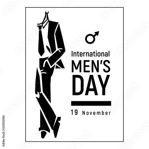 November international mens day icon. Simple illustration of november international mens day vector icon for web design isolated on white background