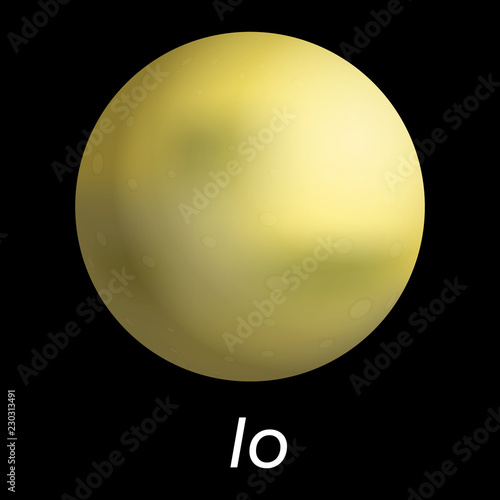 Space io icon. Realistic illustration of space io vector icon for web design