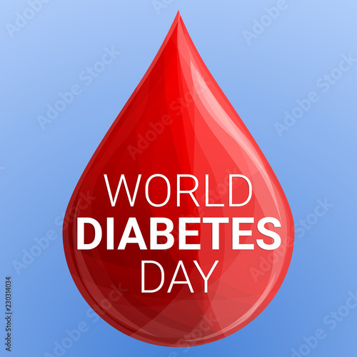 World diabetes day concept background. Cartoon illustration of world diabetes day vector concept background for web design