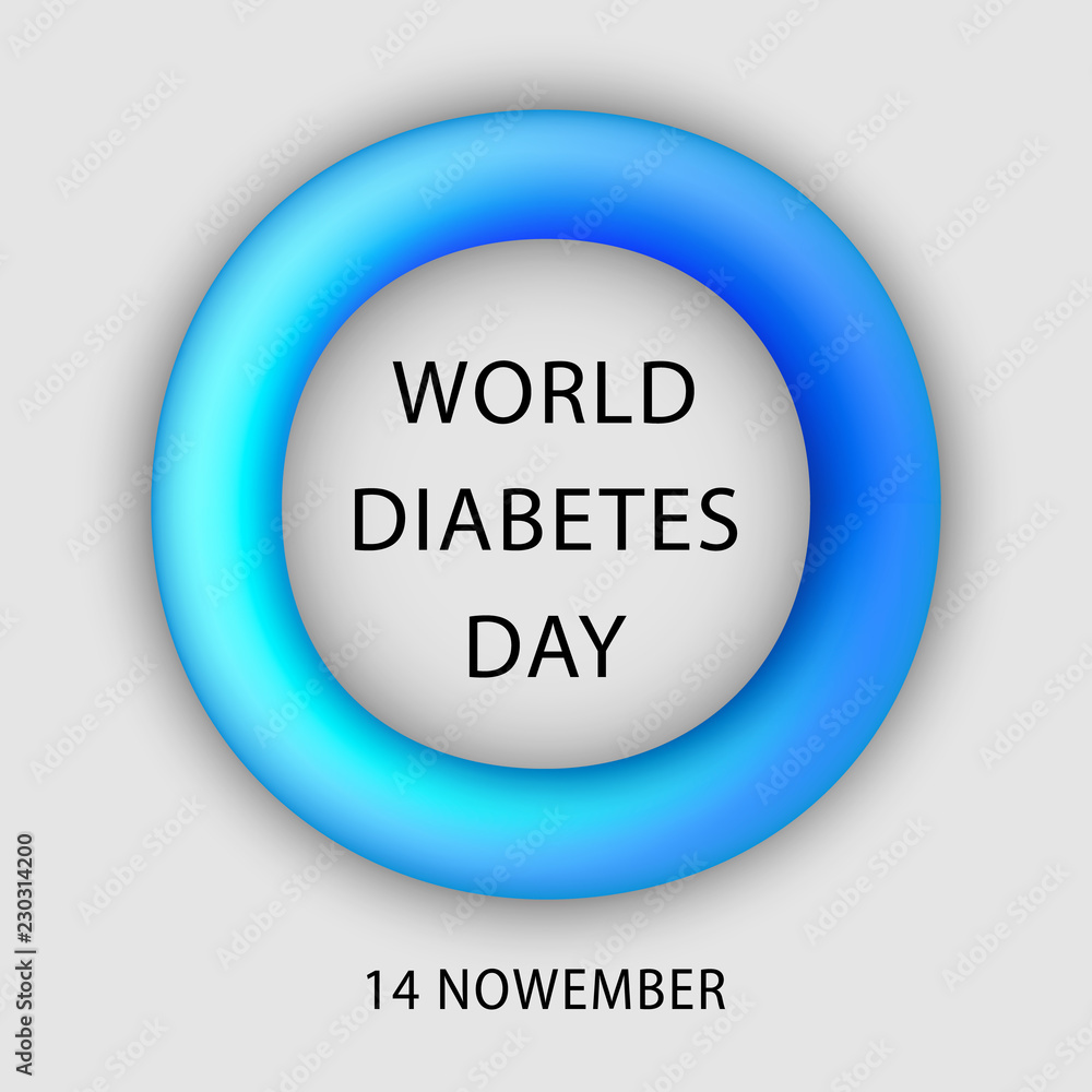 Diabetes day concept background. Realistic illustration of diabetes day vector concept background for web design Diabetes day concept background. Realistic illustration of diabetes day vector concept background for web design