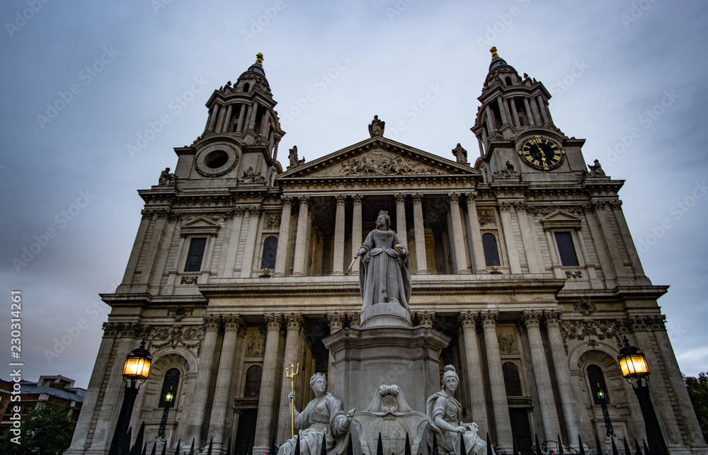 St. Paul's Cathedral church, London, UK