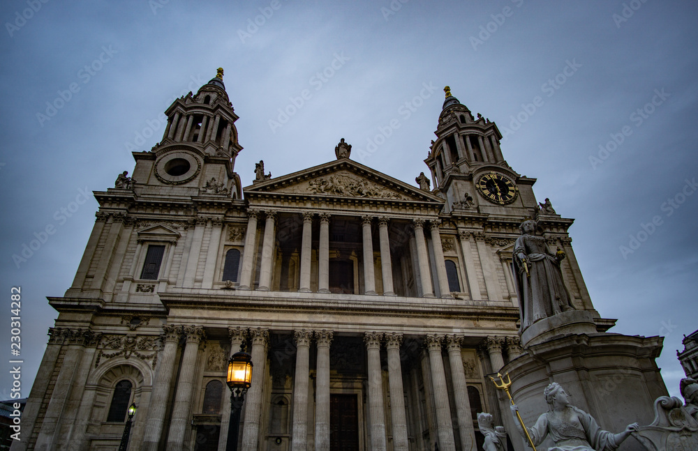 St. Paul's Cathedral church, London, UK