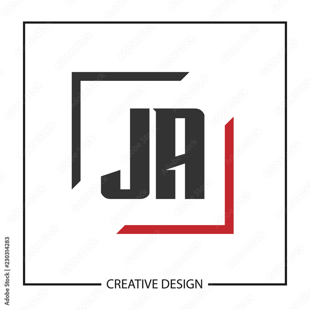 Initial JA Letter Logo Template Design Initial JA Letter Logo Template Design