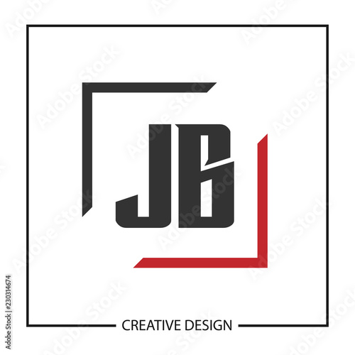 Initial JB Letter Logo Template Design