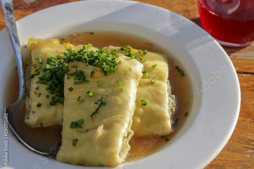 maultaschen in der Brühe