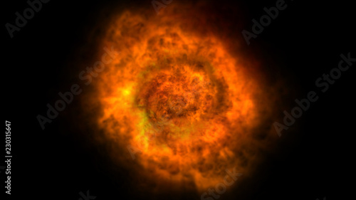 explosion fire ball