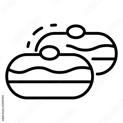 Jewish bakery icon. Outline jewish bakery vector icon for web design isolated on white background