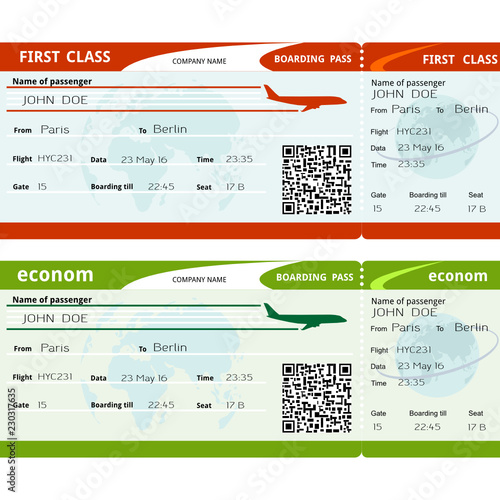 airline ticket passenger name aeroplane coupon barcode coupon tickets paper document aircraft 