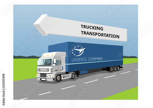 truck transport logistics trucking traffic road container car trailer cargo transportation