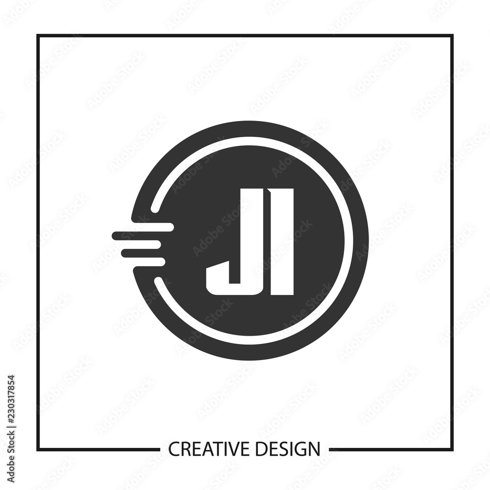 Initial JI Letter Logo Template Design Initial JI Letter Logo Template Design