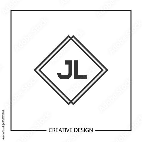 Initial JL Letter Logo Template Design