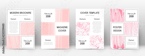 Cover page design template. Business brochure layo