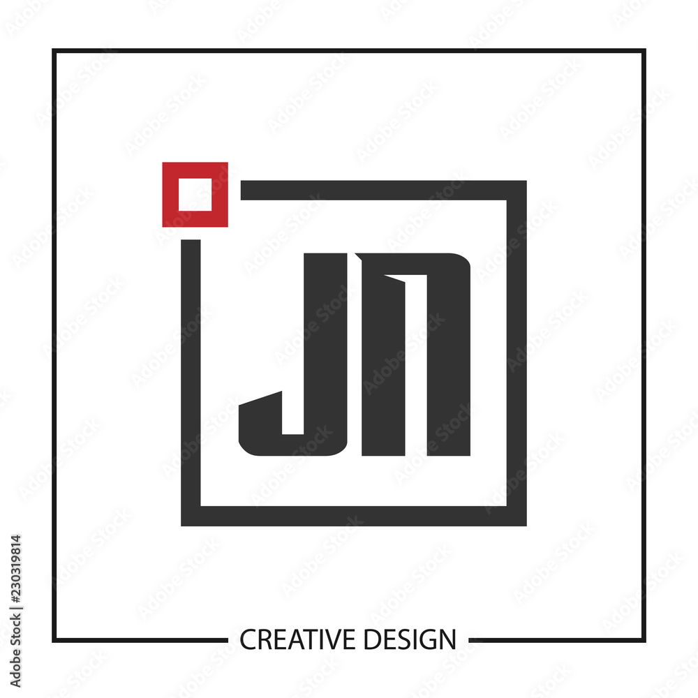 Initial JN Letter Logo Template Design Initial JN Letter Logo Template Design
