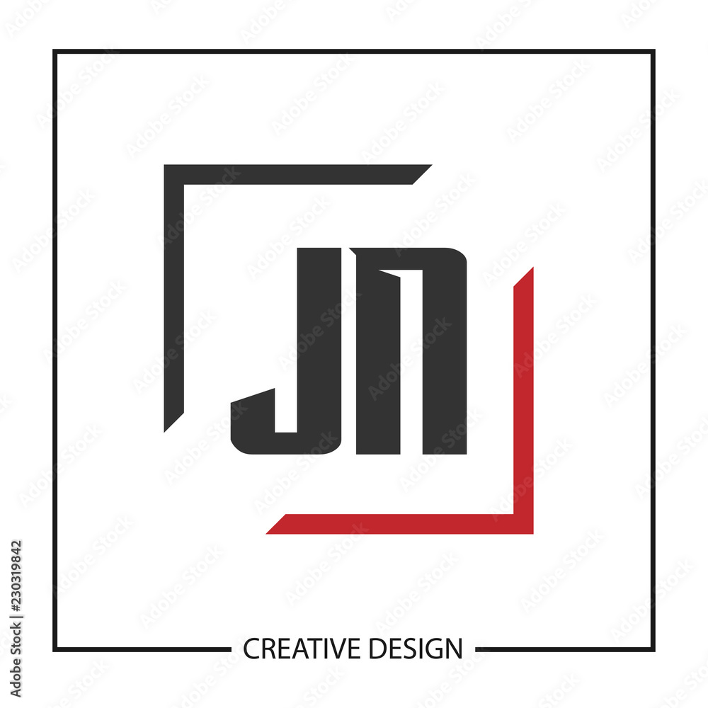 Initial JN Letter Logo Template Design Initial JN Letter Logo Template Design