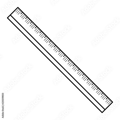 Cm ruler icon. Outline cm ruler vector icon for web design isolated on white background