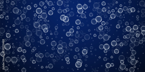 Random soap bubbles abstract background. Blowing b