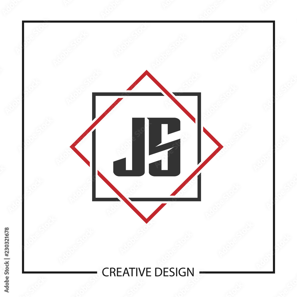 Initial JS Letter Logo Template Design Initial JS Letter Logo Template Design